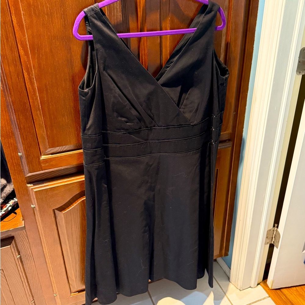 Lane Bryant 20w Black Sleeveless Dress